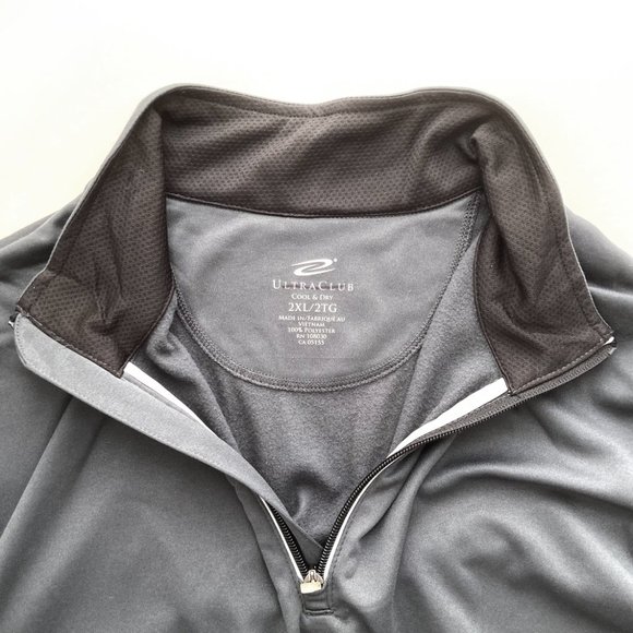 Ultra Club Cool & Dry Performance Quarter Zip Pullover NWT - Picture 6 of 11